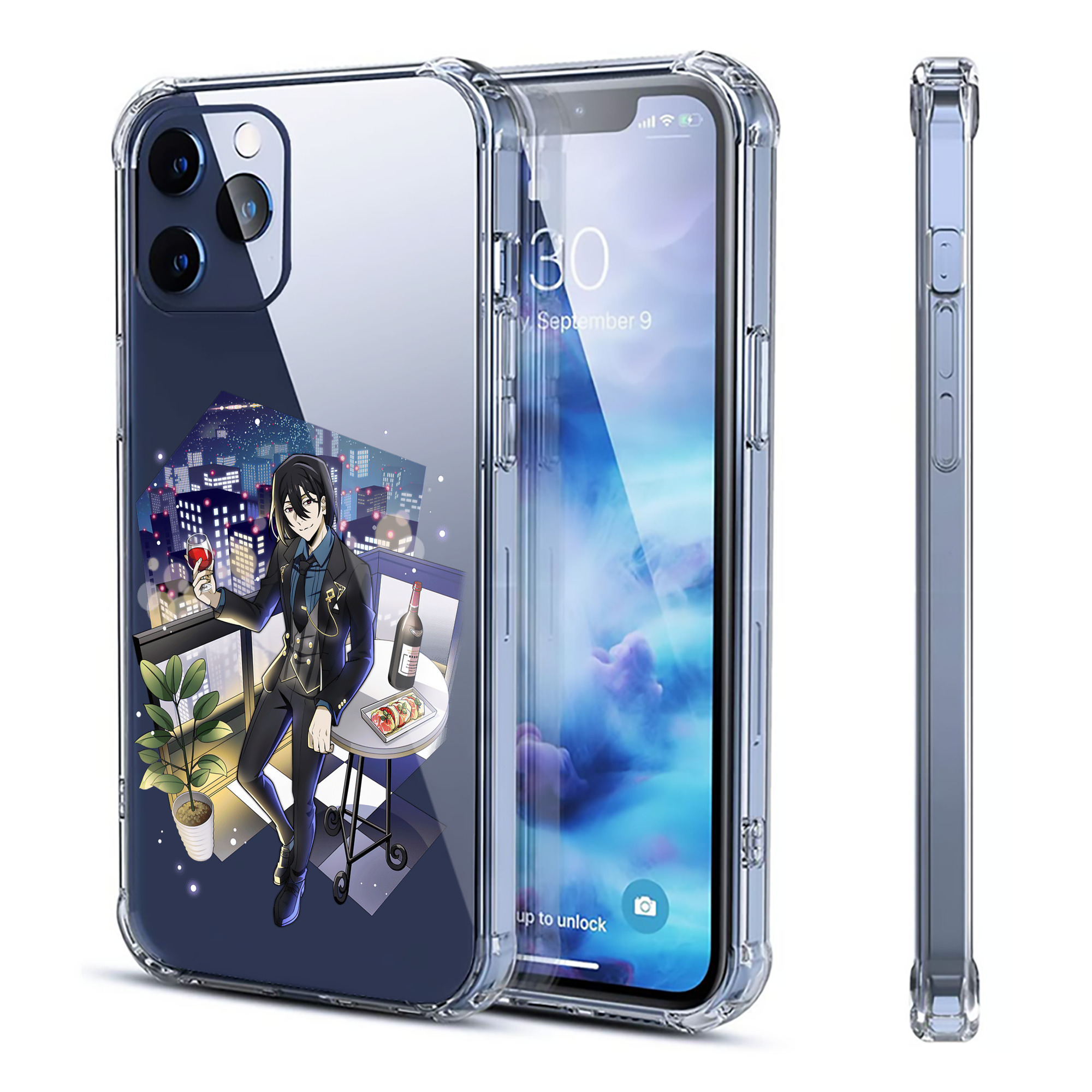 （画像用） 文豪ストレイドッグス Bungo Stray Dogs 【iPhone 12シリーズ対応】透明スマホケース（クリアソフトケース）